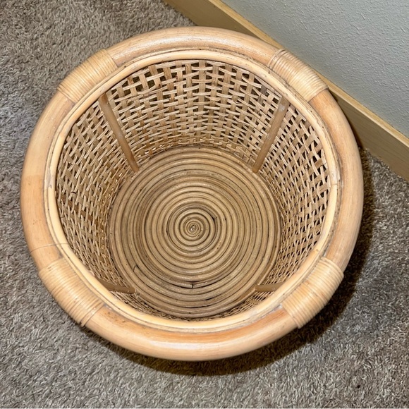 H&M Home 100% Rattan Plant Pot Basket Holder Beige Size Large NWT - Picture 5 of 11